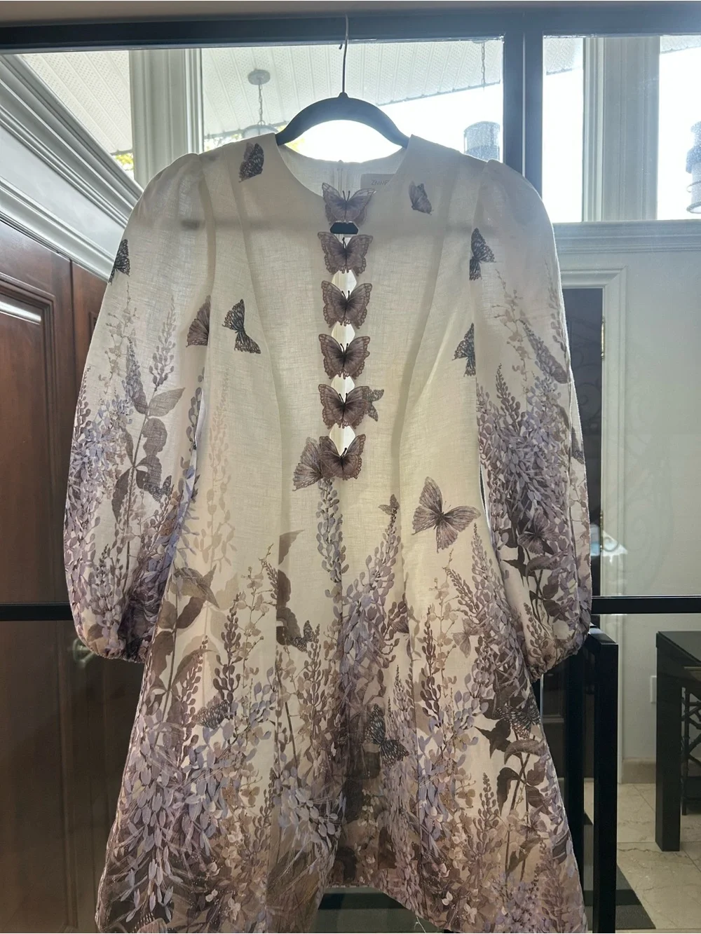 Zimmermann Cream Lightweight Linen Tunic - Picture 1 of 11
